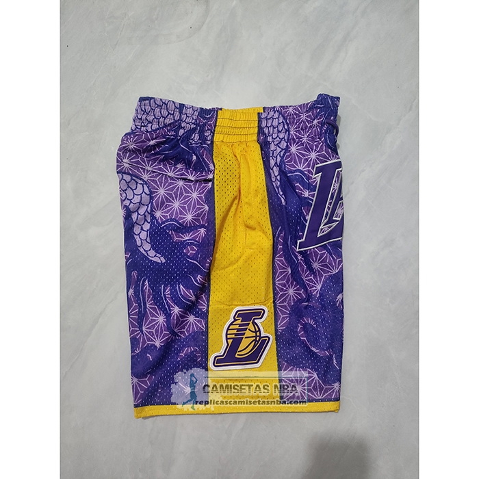 Pantalone Los Angeles Lakers Asian Heritage Just Don Violeta